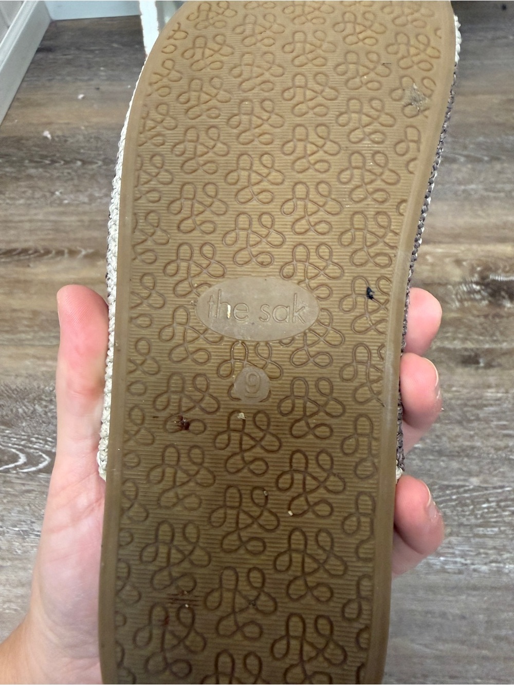 The Sak Bolinas Crochet Clogs in Mushroom Stripe - Picture 5 of 5